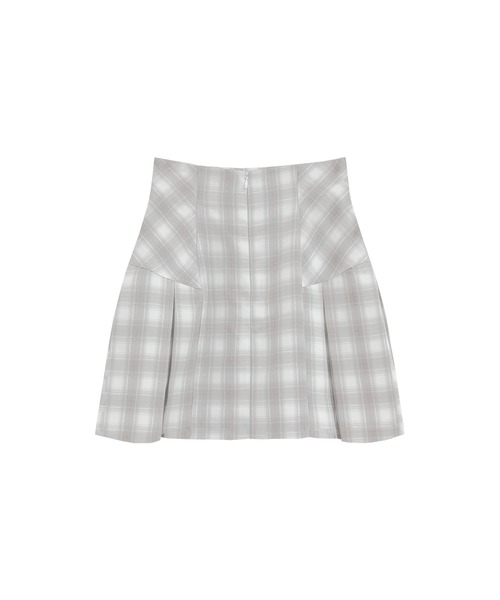 Rose Muse(ロゼミューズ)の「Check pleats mini skirt(スカート・レディース・ベージュ/グレー・MEDIUM/SMALL)」の7枚目の写真