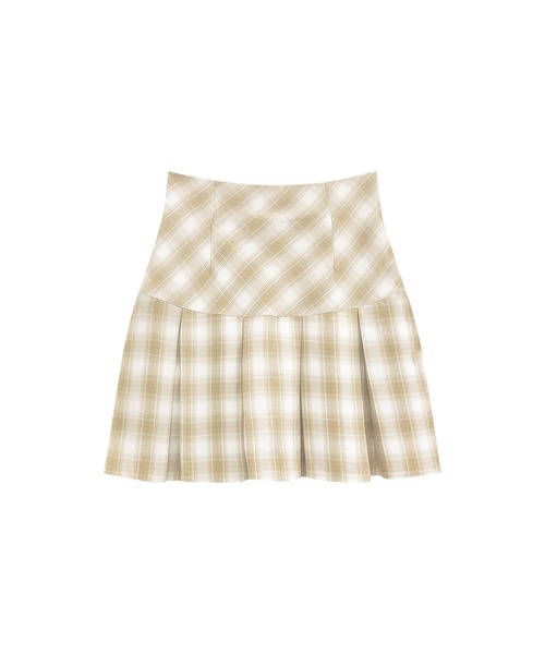 Rose Muse(ロゼミューズ)の「Check pleats mini skirt(スカート・レディース・ベージュ/グレー・MEDIUM/SMALL)」の11枚目の写真
