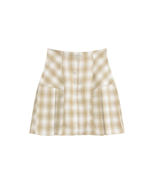 Rose Muse(ロゼミューズ)の「Check pleats mini skirt(スカート・レディース・ベージュ/グレー・MEDIUM/SMALL)」の12枚目の写真