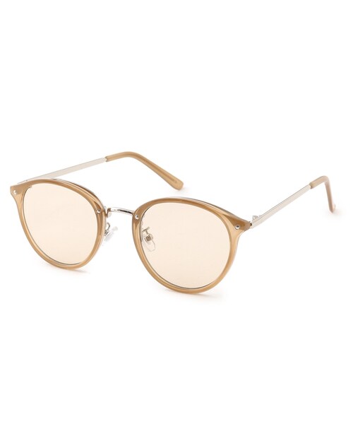 SHOO・LA・RUE（シューラルー）の「メタル×ボストンサングラス（サングラス・レディース・ダークブラウン系3/キャメル/ピンク系/ブラウン系/グレー/ナチュラル・00）」の4枚目の写真