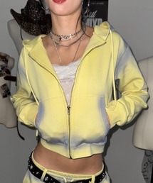 SHAGGIE | フェードスプレーロゴスウェットパーカー（セットアップ）(パーカー)