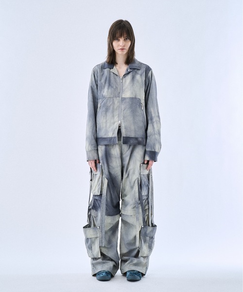 PHILTHEORY（フィルセオリー）の「Tie-dye washer techno pants / タイダイワッシャーテクノパンツ（その他パンツ・メンズ・ブラック/ライトグレー・3/2/1）」の4枚目の写真