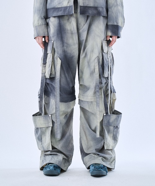 PHILTHEORY（フィルセオリー）の「Tie-dye washer techno pants / タイダイワッシャーテクノパンツ（その他パンツ・メンズ・ブラック/ライトグレー・3/2/1）」の7枚目の写真