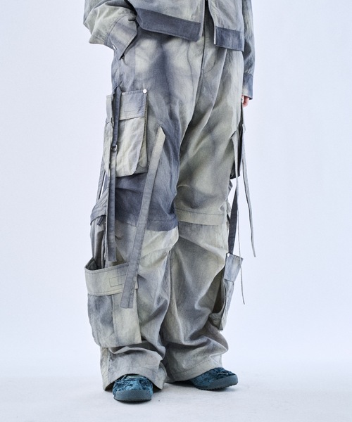 PHILTHEORY（フィルセオリー）の「Tie-dye washer techno pants / タイダイワッシャーテクノパンツ（その他パンツ・メンズ・ブラック/ライトグレー・3/2/1）」の8枚目の写真