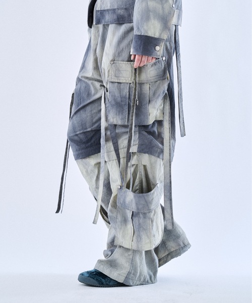 PHILTHEORY（フィルセオリー）の「Tie-dye washer techno pants / タイダイワッシャーテクノパンツ（その他パンツ・メンズ・ブラック/ライトグレー・3/2/1）」の9枚目の写真