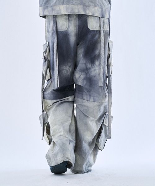 PHILTHEORY（フィルセオリー）の「Tie-dye washer techno pants / タイダイワッシャーテクノパンツ（その他パンツ・メンズ・ブラック/ライトグレー・3/2/1）」の10枚目の写真