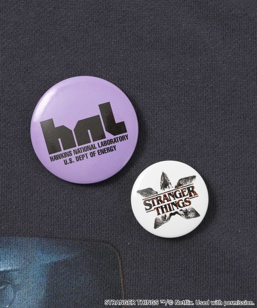 niko and… ストレンジャーシングス 缶バッジ パーカー M ニコアンド nico and… ストレンジャーシングス 缶バッジ パーカー M ニコアンド