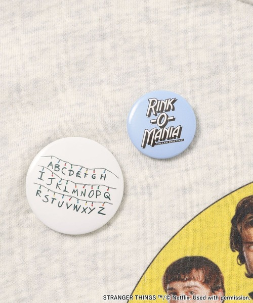 STRANGER THINGS】コラボ 缶バッチ付きパーカー（パーカー）｜niko and