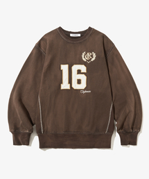 ヴィンテージナンバリングスウェットシャツ_BROWN
