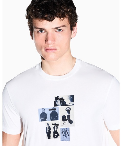 ARMANI EXCHANGE(アルマーニエクスチェンジ)の「【A|X アルマーニ エクスチェンジ】アーカイブプリント 半袖クルーネックTシャツ/REGULAR(Tシャツ/カットソー・メンズ・オフホワイト・LARGE/MEDIUM/SMALL/X-LARGE/X-SMALL/XX-LARGE)」の11枚目の写真