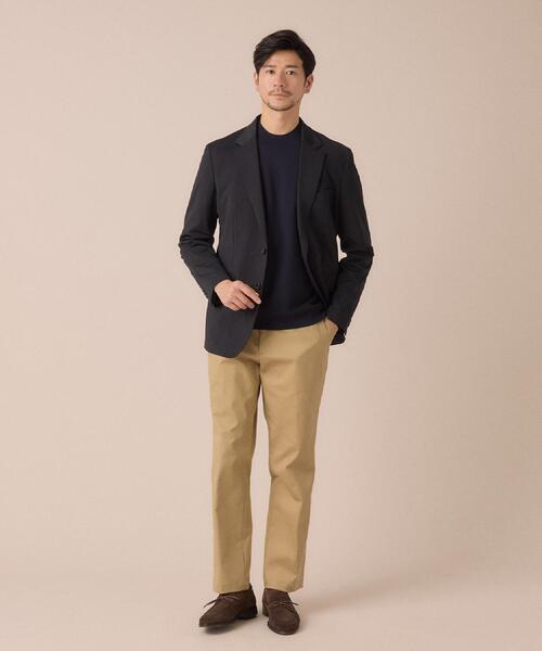 TAKEO KIKUCHI（タケオキクチ）の「モックネック 鹿の子 ニット プルオーバー（ニット/セーター・メンズ・ライトグレー/ネイビー・03/02/04）」の15枚目の写真