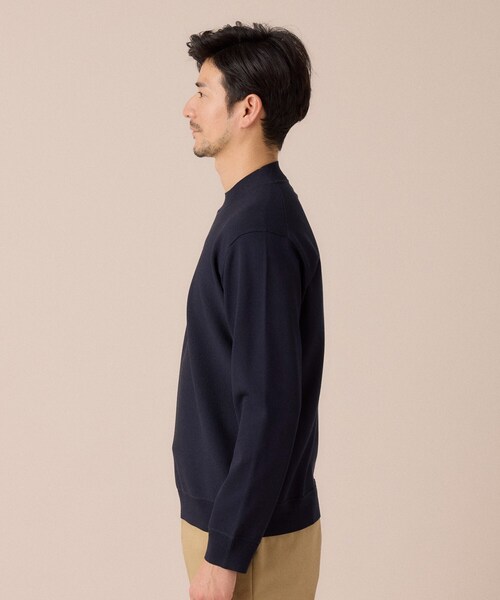 TAKEO KIKUCHI（タケオキクチ）の「モックネック 鹿の子 ニット プルオーバー（ニット/セーター・メンズ・ライトグレー/ネイビー・03/02/04）」の18枚目の写真
