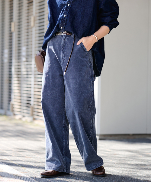 FRAMeWORK（フレームワーク）の「コーデュロイペインターパンツ（その他パンツ・レディース・ピンク/ブルー系その他/ベージュ・40/38/36）」の2枚目の写真