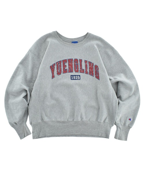 USED】Y2K Champion 'YUENGLING' リバースウィーブ スウェット