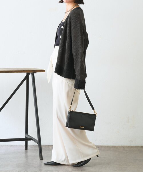 Jena espace merveilleux（ジェナ　エスパスメルヴェイユ）の「【マルチに使えるレーススカーフ付き】ワイドパンツ（その他パンツ・レディース・アイボリー/ベージュ・FREE）」の5枚目の写真