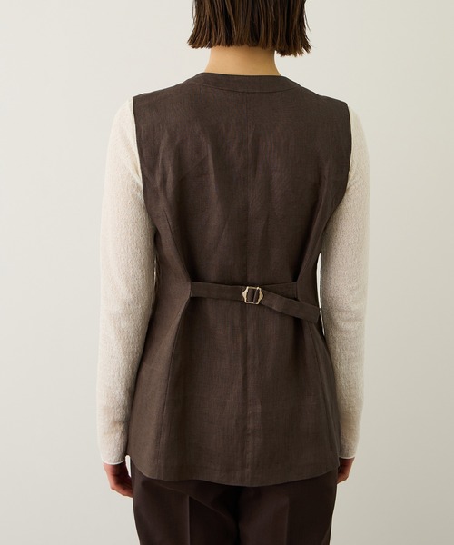 ROPE'（ロペ）の「リネン3ボタンジレ/セットアップ対応（ベスト・レディース・ブラウン系その他/ベージュ・FREE）」の18枚目の写真