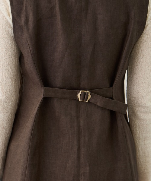 ROPE'（ロペ）の「リネン3ボタンジレ/セットアップ対応（ベスト・レディース・ブラウン系その他/ベージュ・FREE）」の19枚目の写真