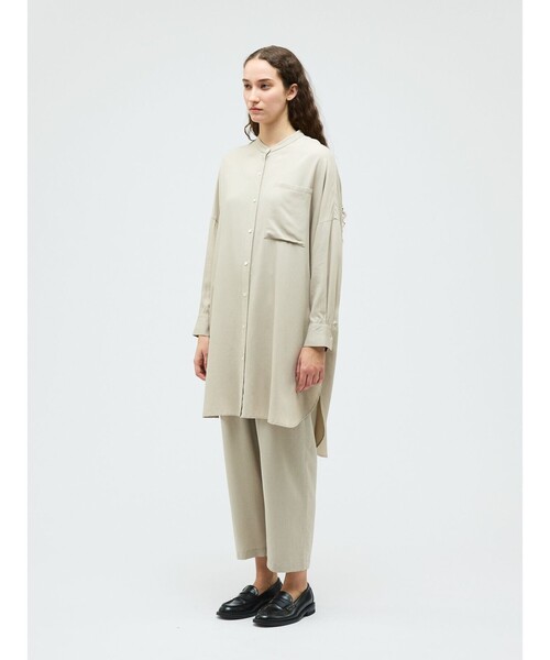 mizuiroind(ミズイロインド)の「mizuiro ind T/Rタックイージーパンツ(その他パンツ・レディース・ブラック/サンドベージュ/ネイビー/ブラック系その他2・FREE)」の11枚目の写真