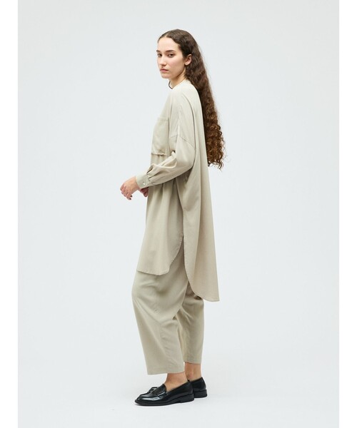 mizuiroind(ミズイロインド)の「mizuiro ind T/Rタックイージーパンツ(その他パンツ・レディース・ブラック/サンドベージュ/ネイビー/ブラック系その他2・FREE)」の12枚目の写真