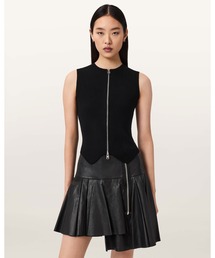 ALLSAINTS（オールセインツ）の「CRUZ ZIP SLIM FIT WAISTCOAT | CRUZ ジップ スリム フィット ウエストコート（ベスト）」