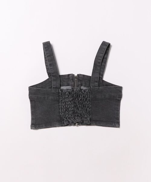 coca(coca)(コカ)の「キッズ デニムジップビスチェ(キャミソール・キッズ・ブラック/ブルー・120/130/140/150)」の22枚目の写真