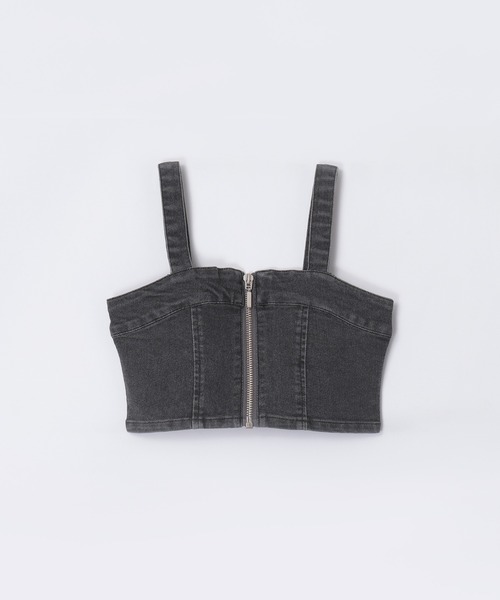 coca(coca)(コカ)の「キッズ デニムジップビスチェ(キャミソール・キッズ・ブラック/ブルー・120/130/140/150)」の19枚目の写真