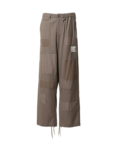Maison MIHARA YASUHIRO（メゾンミハラヤスヒロ）の「【MIHARAYASUHIRO/ミハラヤスヒロ】Repaired Wool Pants/A16PT032 SLACKS（その他パンツ・メンズ・ベージュ/ブラック・46/44）」の4枚目の写真