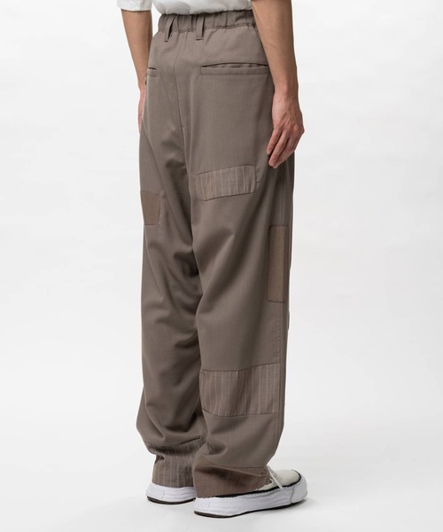 Maison MIHARA YASUHIRO（メゾンミハラヤスヒロ）の「【MIHARAYASUHIRO/ミハラヤスヒロ】Repaired Wool Pants/A16PT032 SLACKS（その他パンツ・メンズ・ベージュ/ブラック・46/44）」の7枚目の写真