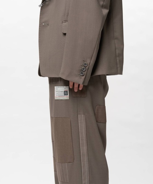 Maison MIHARA YASUHIRO（メゾンミハラヤスヒロ）の「【MIHARAYASUHIRO/ミハラヤスヒロ】Repaired Wool Pants/A16PT032 SLACKS（その他パンツ・メンズ・ベージュ/ブラック・46/44）」の9枚目の写真