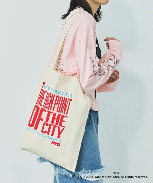 MIRROR STOKE（ミラーストーク）の「【GOOD ROCK SPEED / グッドロックスピード】NYC TOTE BAG（トートバッグ・レディース・アイボリー・FREE）」の9枚目の写真
