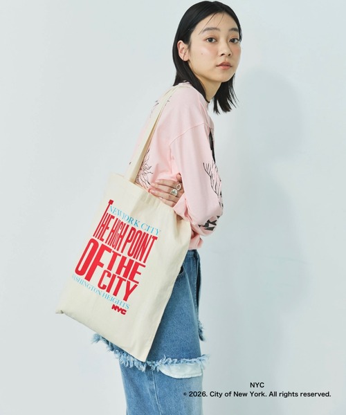 MIRROR STOKE（ミラーストーク）の「【GOOD ROCK SPEED / グッドロックスピード】NYC TOTE BAG（トートバッグ・レディース・アイボリー・FREE）」の11枚目の写真