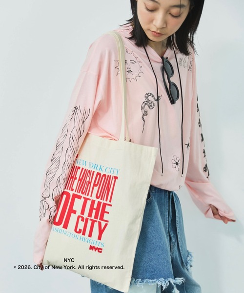 MIRROR STOKE（ミラーストーク）の「【GOOD ROCK SPEED / グッドロックスピード】NYC TOTE BAG（トートバッグ・レディース・アイボリー・FREE）」の7枚目の写真