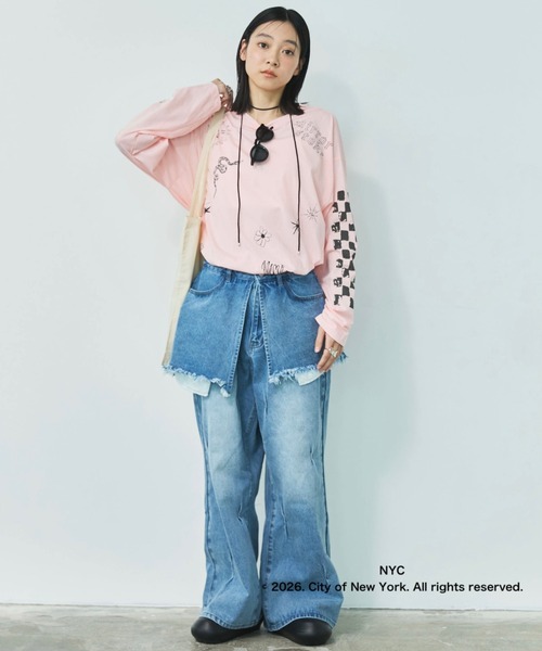 MIRROR STOKE（ミラーストーク）の「【GOOD ROCK SPEED / グッドロックスピード】NYC TOTE BAG（トートバッグ・レディース・アイボリー・FREE）」の6枚目の写真