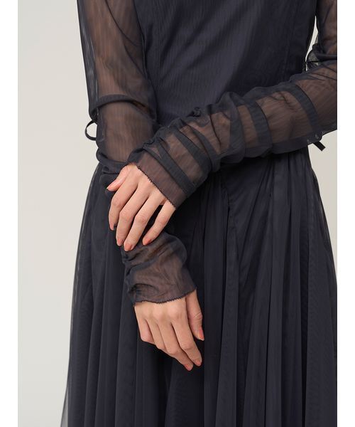 SNIDEL(スナイデル)の「チュールボリュームドレス(ドレス・レディース・ライトグレー/グリーン/ネイビー・0/1)」の12枚目の写真