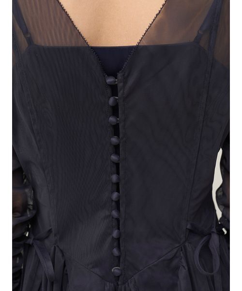 SNIDEL(スナイデル)の「チュールボリュームドレス(ドレス・レディース・ライトグレー/グリーン/ネイビー・0/1)」の15枚目の写真