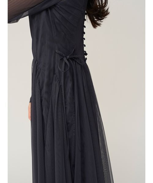 SNIDEL(スナイデル)の「チュールボリュームドレス(ドレス・レディース・ライトグレー/グリーン/ネイビー・0/1)」の16枚目の写真