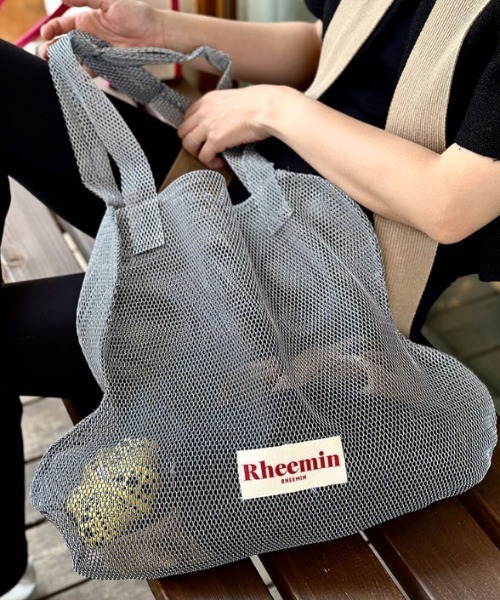 RHEEMIN(リーミン)の「BIG MESH HORY(トートバッグ・レディース・イエロー/オレンジ/スカイブルー/ブラック・FREE)」の8枚目の写真