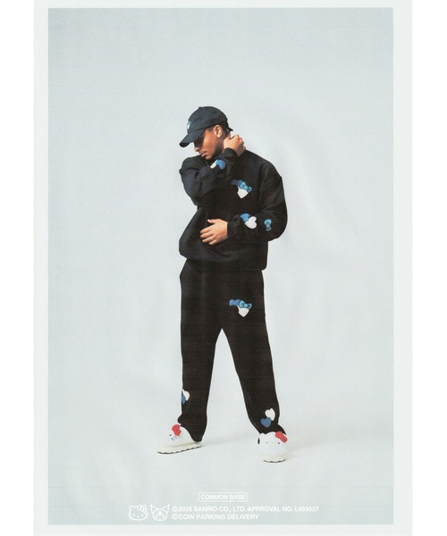 COIN PARKING DELIVERY × SANRIO CHARACTERS PATCHWORK SWEAT PANTS