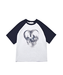 ACOVER（オコボ）の「ハートスプレイラグラン半袖Tシャツ3色（Tシャツ/カットソー）」