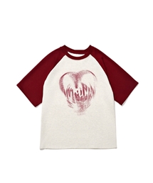 ACOVER（オコボ）の「ハートスプレイラグラン半袖Tシャツ3色（Tシャツ/カットソー）」
