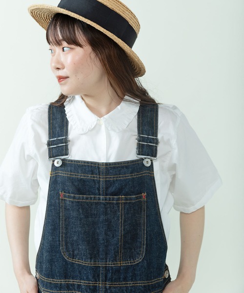 PAR ICI（パーリッシィ）の「【WEB限定カラー】ギンガムチェック/無地 襟フリルブラウス（シャツ/ブラウス・レディース・パープル/ホワイト/グリーン/ブルー・FREE）」の8枚目の写真