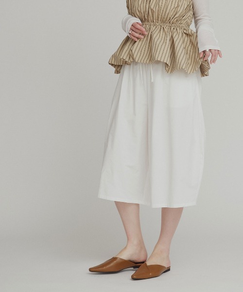 W:Huku(フーク)の「【W:Huku / スムースタッチコットン】バミューダ パンツ / 短パン ハーフパンツ クロップド / Smooth Touch Cotton Bermuda Shorts(その他パンツ・レディース・ベージュ系その他/ブラック/スカイブルー/オフホワイト・FREE)」の20枚目の写真