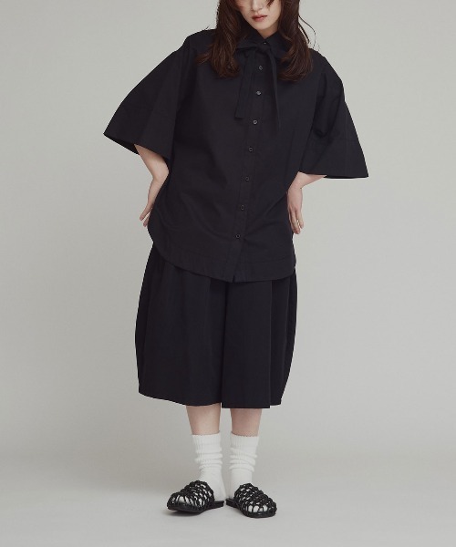W:Huku(フーク)の「【W:Huku / スムースタッチコットン】バミューダ パンツ / 短パン ハーフパンツ クロップド / Smooth Touch Cotton Bermuda Shorts(その他パンツ・レディース・ベージュ系その他/ブラック/スカイブルー/オフホワイト・FREE)」の15枚目の写真