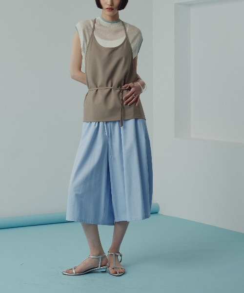 W:Huku(フーク)の「【W:Huku / スムースタッチコットン】バミューダ パンツ / 短パン ハーフパンツ クロップド / Smooth Touch Cotton Bermuda Shorts(その他パンツ・レディース・ベージュ系その他/ブラック/スカイブルー/オフホワイト・FREE)」の11枚目の写真