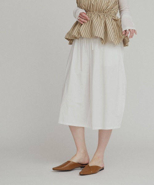W:Huku(フーク)の「【W:Huku / スムースタッチコットン】バミューダ パンツ / 短パン ハーフパンツ クロップド / Smooth Touch Cotton Bermuda Shorts(その他パンツ・レディース・ベージュ系その他/ブラック/スカイブルー/オフホワイト・FREE)」の10枚目の写真