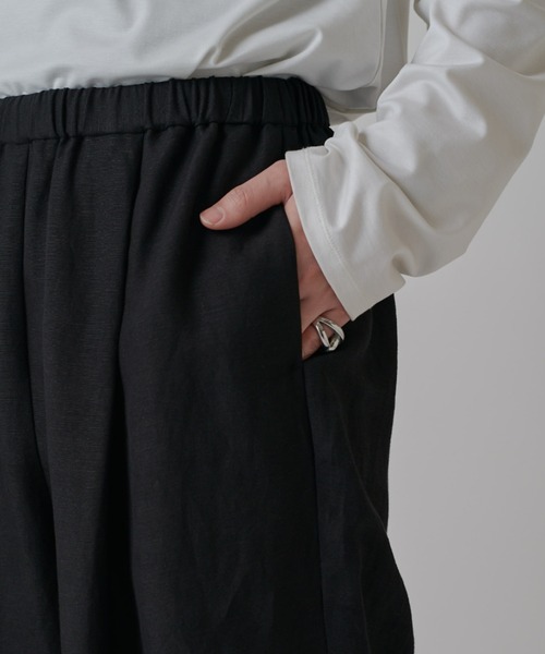 Lui's(ルイス)の「レーヨンリネンイージーパンツ(その他パンツ・メンズ・ホワイト/ブラック/ネイビー・S/M)」の6枚目の写真