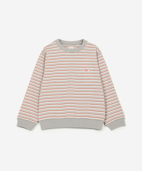 DANTON（ダントン）の「DANTON | キッズ ボーダー 長袖スウェットTシャツ（スウェット・キッズ・ブルー系その他/ホワイト系その他5/レッド系その他・125/105/115/135）」の3枚目の写真