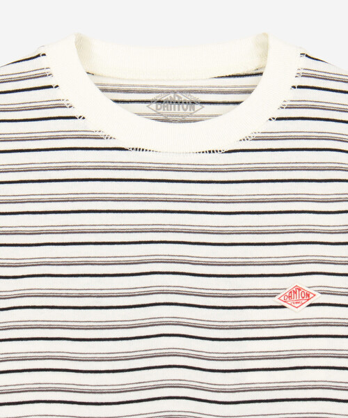 DANTON（ダントン）の「DANTON | キッズ ボーダー 長袖スウェットTシャツ（スウェット・キッズ・ブルー系その他/ホワイト系その他5/レッド系その他・125/105/115/135）」の6枚目の写真