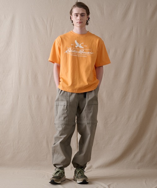 Eddie Bauer(エディーバウアー)の「クラシック ロゴプリント 半袖Tシャツ(Tシャツ/カットソー・メンズ・グレイッシュブルー/ブラック/オレンジ/ホワイト・XL/L/M/S/XXL)」の22枚目の写真