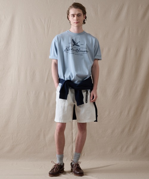 Eddie Bauer(エディーバウアー)の「クラシック ロゴプリント 半袖Tシャツ(Tシャツ/カットソー・メンズ・グレイッシュブルー/ブラック/オレンジ/ホワイト・XL/L/M/S/XXL)」の18枚目の写真